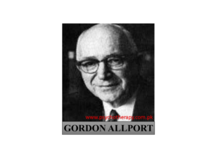 LEARN ALL ABOUT THE LIFE OF GORDON ALLPORT